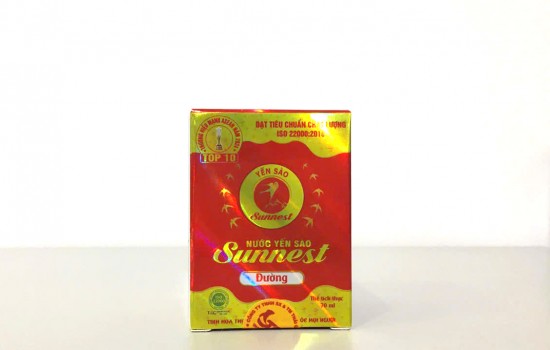 HỘP 1 LỌ NƯỚC YẾN SÀO SUNNEST - CÓ ĐƯỜNG