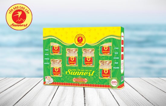 HỘP 6 LỌ NƯỚC YẾN SÀO  - ĐƯỜNG ĂN KIÊNG